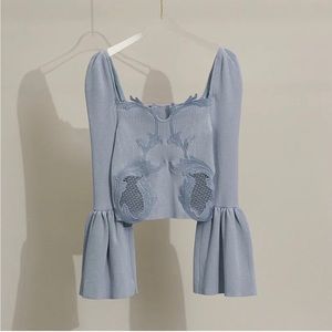 Self portrait lace insert top